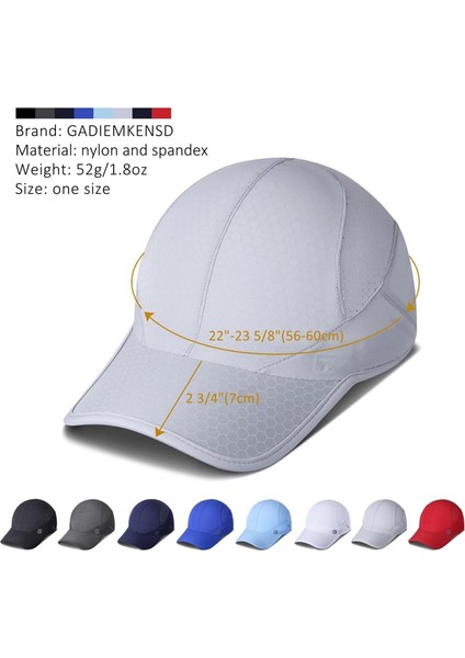 Yumuşak Kenarlı, Hızlı Kuruyan, Yapısız, Üniseks-Yetişkinlere Yönelik Streç Koşu Şapkası (Yurt Dışından) fırsatları