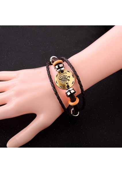Takımyıldızı Örgülü Halat Bilezik Bileklik Için Wekity Punk Alaşım Deri Bilezik (Yurt Dışından) modelleri