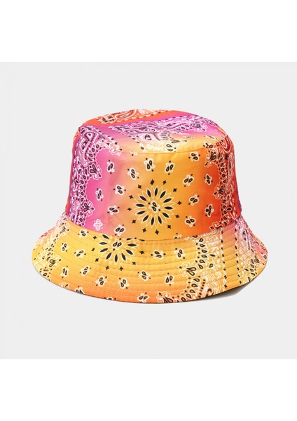Kova Şapka Batik Geri Dönüşümlü Balıkçı Yaz Plaj Güneş Şapkaları Kadınlar Için (Yurt Dışından)