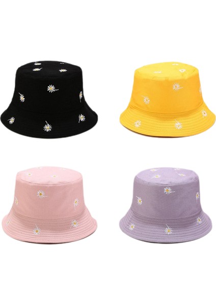 Kadınlar Için Sevimli Kova Şapka Plaj Balıkçı Şapkaları, Çift Taraflı Aşınma (Papatya, Sarı) (Yurt Dışından) fiyatları