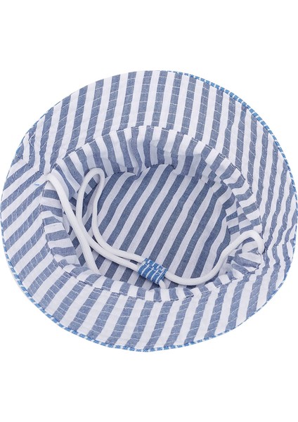 Yürümeye Başlayan Kız Erkek Için Kova Şapka Geniş Kenarlı Yaz Güneş Şapka Çocuklar Için Pamuk Komik Baskı ---- 3-6 Yıl-Mavi Şerit-M (Yurt Dışından) modelleri