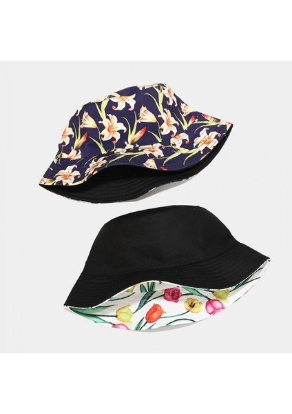 Kadınlar Için Sevimli Kova Şapka Plaj Balıkçı Şapkaları, Çift Taraflı Giyilebilir (Yurt Dışından) modelleri