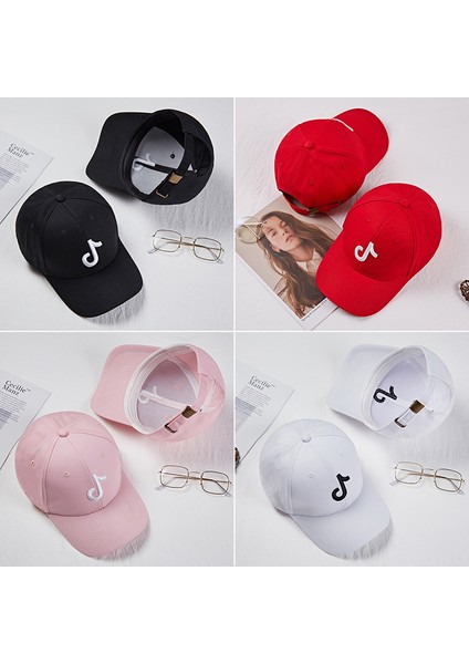 Moda Vibrato Beyzbol Şapkası, Güneşlikli Kep Sivri Uçlu Şapka, Basit ve Çok Yönlü, Kırmızı (Yurt Dışından) modelleri