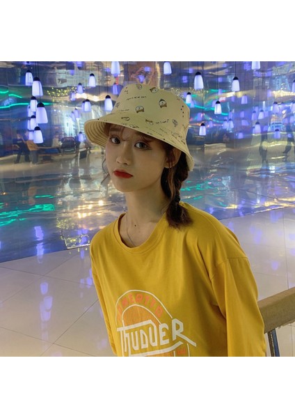 Sevimli Animail Kova Şapkası Kadın Plaj Balıkçı Şapkası, Çift Taraflı Aşınma, Haki (Yurt Dışından) modelleri