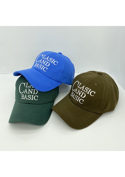 Şapka Kadın Mektup Nakış Moda Rahat Yumuşak Üst Beyzbol Şapkası Erkekler (Mavi) (Yurt Dışından) fiyatları