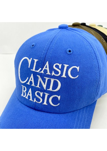 Şapka Kadın Mektup Nakış Moda Rahat Yumuşak Üst Beyzbol Şapkası Erkekler (Mavi) (Yurt Dışından) modelleri