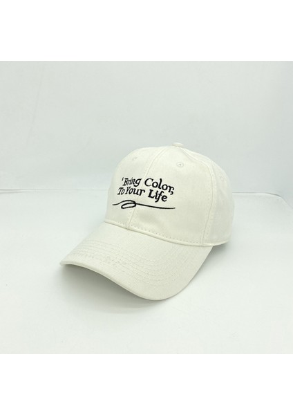 Şapka Niş Basit Işlemeli Mektup Kavisli Kenarlı Beyzbol Şapkası (Lacivert) (Yurt Dışından) fırsatları