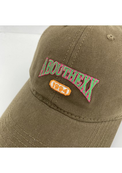Şapka Kadın Üç Boyutlu Mektup Nakış Yumuşak Üst Retro Rahat Vahşi Beyzbol Şapkası Erkekler (Kahverengi) (Yurt Dışından) modelleri