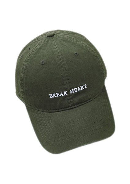 Letter Beyzbol Şapkası, Günlük Çok Yönlü Yumuşak Üst Başlık, Gri-Yeşil (Yurt Dışından)