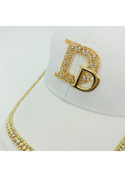 Şapka Kadın Yaz Parlak Elmas Büyük Mektup Etiket Doruğa Kap Moda Vahşi Beyzbol Şapkası Erkekler (Sarı) (Yurt Dışından) modelleri