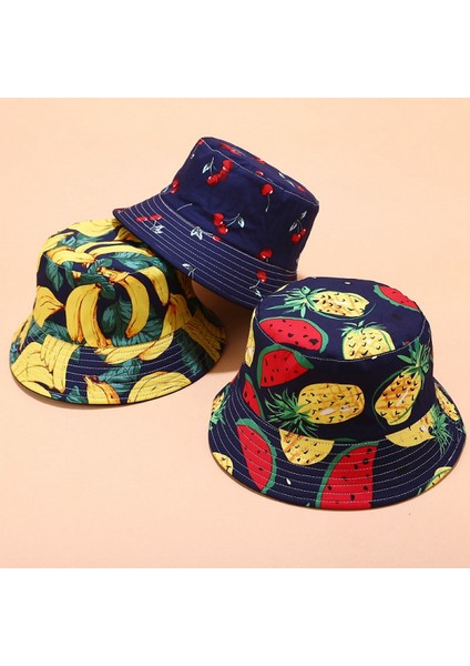 Kadınlar Için Sevimli Kova Şapka Plaj Balıkçı Şapkaları, Çift Taraflı Aşınabilen Unisex (HATD027) (Yurt Dışından) modelleri