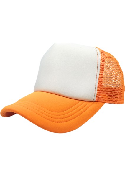 Iki Renkli Kamyon Şoförü Şapkası Ayarlanabilir Snapback Askılı Yazlık Örgü Şapka (Yurt Dışından)