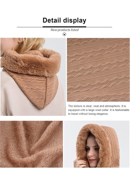 Kadın Kış Açık Sürme Şapka Kayak Kap Sıcak Önlük Yüz Maskesi Entegre Soğuk Geçirmez Kapüşonlu Şapka Rüzgar Geçirmez Termal Eşarp Şapka (Haki) (Yurt Dışından) modelleri