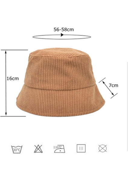 2pack Unisex Kış Sıcak Kadife Kadife Kova Şapka Nervürlü Düz Renk Balıkçı Cap-A (Yurt Dışından)