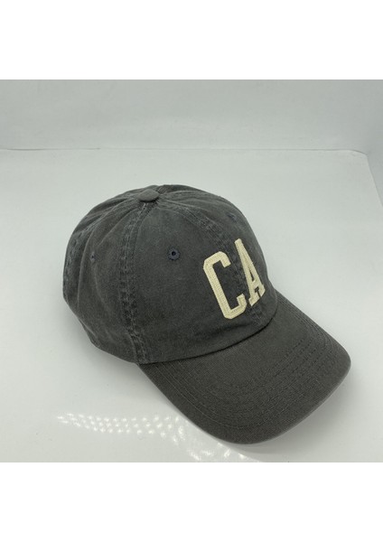 Erkekler ve Kadınlar Için Şapka Işlemeli Ca Mektup Ayarlanabilir Beyzbol Şapkası (Gri) (Yurt Dışından)