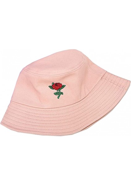 Komik Işlemeli Kova Şapka Sevimli Desen Balıkçı Kap Kadınlar Için Paketlenebilir Güneş Şapkaları, Erkekler --- Gül Pembe (Yurt Dışından) fiyatları
