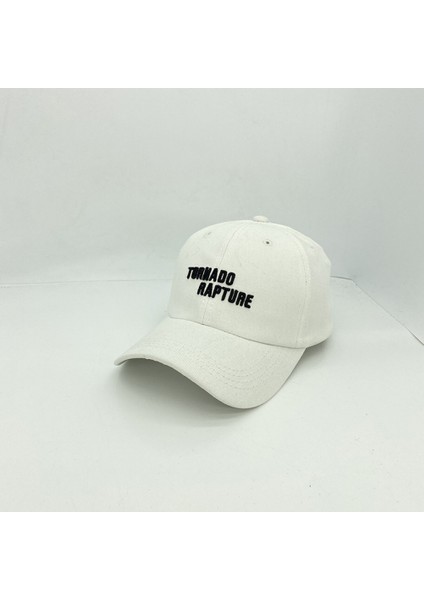 Şapka Vintage Işlemeli Yazı Ayarlanabilir Beyzbol Şapkası Erkekler ve Kadınlar Için (Beyaz) (Yurt Dışından)