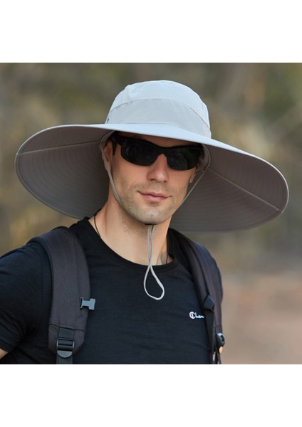 Ekstra Geniş Kenarlı Kova Şapka Balık Tutma, Yürüyüş ve Kamp Için Su Geçirmez Güneş Şapkası (Yurt Dışından) fiyatları