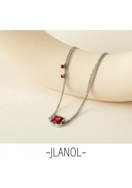 Doğal Taşlı 925 Ayar Gümüş Celtic Knot Tektaş Kolye, 18 Inç Zincir Kolye… (Yurt Dışından) fırsatları