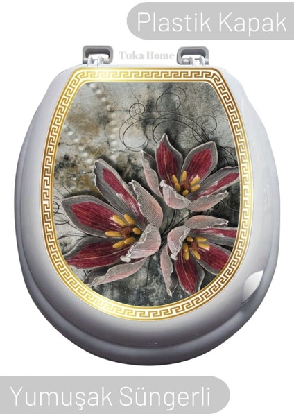 Lüks Sert Kapaklı Yumuşak Süngerli Klozet Kapağı M14