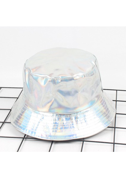Unisex Moda Hologram Tırmanma Kova Şapka Su Geçirmez Balıkçı Kap Seyahat Sunhat (Yurt Dışından)