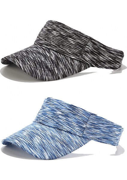 Kadın Erkek Için Spor Güneşlikler Yaz Uv Korumalı Ayarlanabilir Güneş Şapkası Şapkası, 2 Paket (Yurt Dışından)