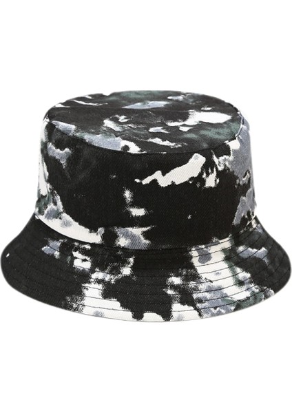 Kadınlar Için Sevimli Kova Şapka Plaj Balıkçı Şapkaları, Çift Taraflı Aşınabilen Unisex (Siyah Beyaz) (Yurt Dışından)