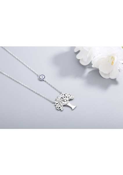 S925 Gümüş Şanslı Hayat Ağacı Aşk Kalp Kolye Kadın Kızı Kız Arkadaşı Için (Yurt Dışından) fiyatları