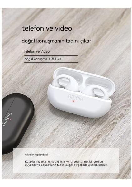Kemik Iletim Kablosuz Bluetooth Kulaklık Klips Kulaklık (Yurt Dışından)