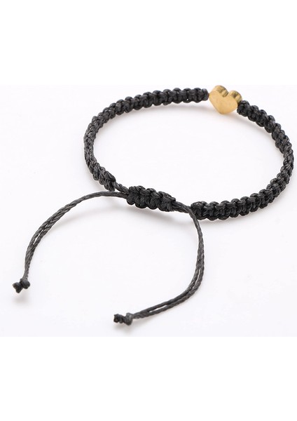 Wekity 18 K Altın Ilk A Harfi Kalp Charm Bilezikler Kadınlar Için Genç Kızlar El Yapımı Halat Örgülü Ayarlanabilir Takı Kişiselleştirilmiş Doğum Günü Hediyeleri (Yurt Dışından) fiyatları