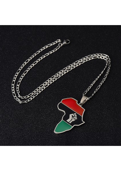 Paslanmaz Çelik Kolye Takı, Afrika Haritası Yumruk Kolye, Erkekler ve Kadınlar Için Moda Aksesuarları, Aile Veya Arkadaşlar Için En Iyi Hediye (Çelik Rengi) (Yurt Dışından) fiyatları