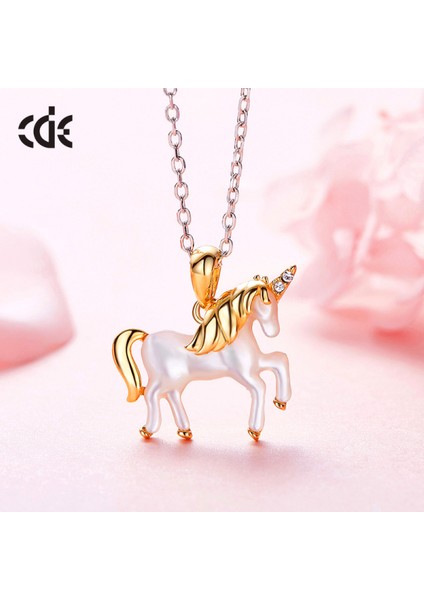 S925 Gümüş Şanslı Unicornlove Kalp Kolye Kadın Kızı Kız Arkadaşı Için (Yurt Dışından) fiyatları