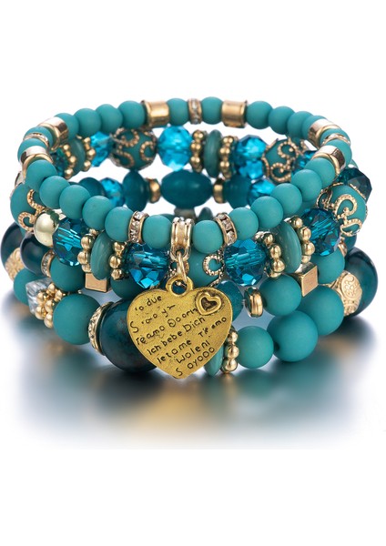 Kadınlar Için 1 Adet Bohemian Bilezik Setleri Istiflenebilir Streç Bilezikler Kadınlar Için Çok Renkli Boho Takı Hippi Bilezikler Zarif Takı En Iyi Arkadaşı Hediye (Yurt Dışından)