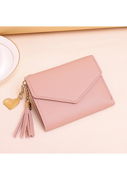Women's Wallet Ladies Purse, Small Cash Walle, Tassels Pu Leather Multi-Slots Short Money Bag Clutch Holder Case For Girls With Rabbit-Shaped Metal Tassels Pendant Gift Bifold (Yurt Dışından) fiyatları