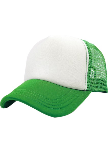 Iki Renkli Kamyon Şoförü Şapkası Ayarlanabilir Snapback Askılı Yazlık Örgü Şapka (Yurt Dışından)