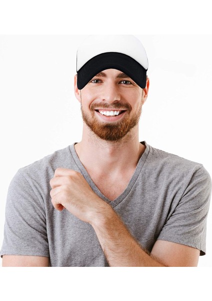 Iki Renkli Kamyon Şoförü Şapkası Ayarlanabilir Snapback Askılı Yazlık Örgü Şapka (Yurt Dışından) indirimleri