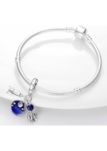 Avekı Bilezikler Için 925 Ayar Gümüş Charm Avrupa Bilezikler Için Nazar Seyahat Dangle Charms Kolye Kolye Boncuk Takı Hediye Kadın Genç Kızlar Için, Galaxy Charm (Yurt Dışından) fiyatları