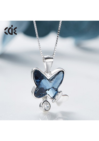 Romantik Sevgililer Yeni Yıl Hediyesi Mücevher Kolye, Kadınlar Için Kristal Kolye Kolye Takı Kadınlar Için Birthstone Kolye, Kelebek (Yurt Dışından) fiyatları