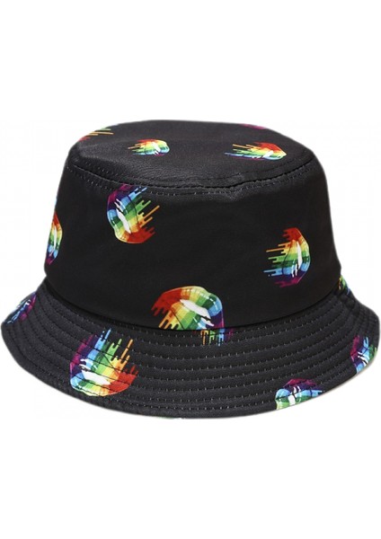 Kova Şapka Yaz Plaj Güneş Şapkası Toplanabilir Balıkçı Şapkası Unisex (HATN009) (Yurt Dışından)