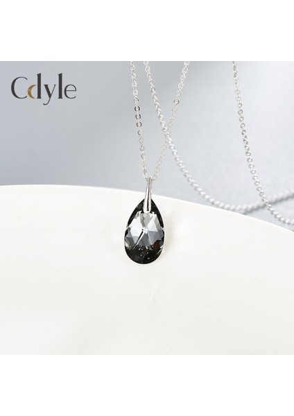 Romantik Sevgililer Yeni Yıl Hediyesi Mücevher Kolye, Kadınlar Için Kristal Kolye Kolye Takı Kadınlar Için Birthstone Kolye, Kara Meleğin Gözyaşları (Yurt Dışından) fiyatları