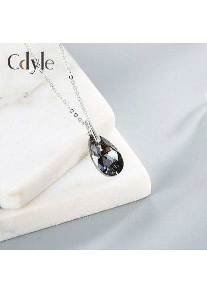 Romantik Sevgililer Yeni Yıl Hediyesi Mücevher Kolye, Kadınlar Için Kristal Kolye Kolye Takı Kadınlar Için Birthstone Kolye, Kara Meleğin Gözyaşları (Yurt Dışından) modelleri