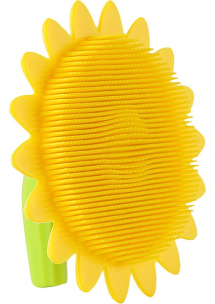 Silikon Tüy Bırakmayan Banyo Fırçası Silikon Masaj Banyo Fırçası Yumuşak Arka Fırçalama Temizleme Fırçası (Yurt Dışından)