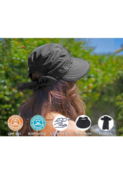 Kadın Upf 50+ Uv Güneş Korumalı Dönüştürülebilir Plaj Şapkası Plaj, Balık Tutma, Yürüyüş, Kamp, Seyahat Için (Beyaz) (Yurt Dışından) fiyatları
