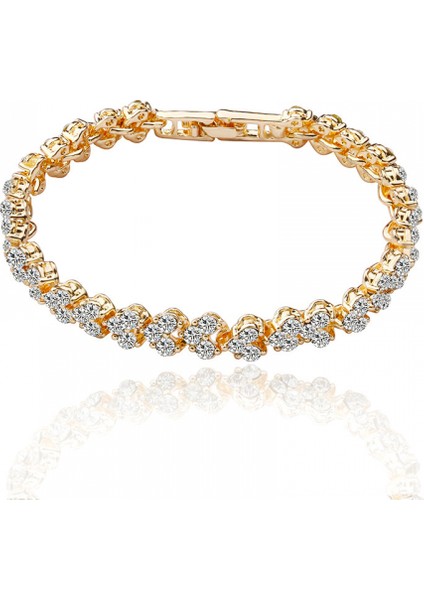 Kristal Pırlantalı Zirkon Bileklik ve Bileklik (Yurt Dışından)