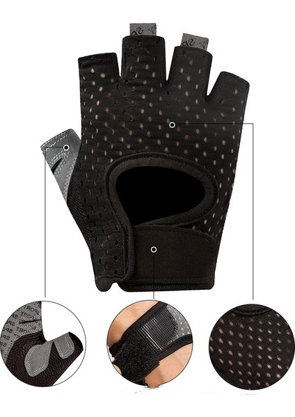 Bisiklet Eldivenleri Erkekler Için Bisiklet Eldivenleri, Yarım Parmak Jel Pedi Şok Emici Dağ Bisikleti Eldivenleri Kaymaz Mtb Yol Bisikleti Eldivenleri (Pembe (L)) (Yurt Dışından) modelleri