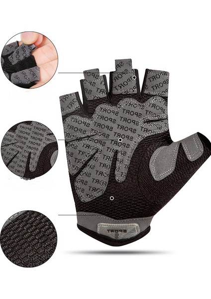 Bisiklet Eldivenleri Erkekler Için Bisiklet Eldivenleri, Yarım Parmak Jel Pedi Şok Emici Dağ Bisikleti Eldivenleri Kaymaz Mtb Yol Bisikleti Eldivenleri (Pembe (L)) (Yurt Dışından) fırsatları