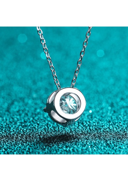 Mozanit Kolye Kolye 1ct S925 Gümüş D Renk Kadınlar Için Ideal Kesim Pırlanta Kolye (Yurt Dışından) modelleri