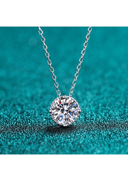 Mozanit Kolye Kolye 1ct S925 Gümüş D Renk Kadınlar Için Ideal Kesim Pırlanta Kolye (Yurt Dışından) fırsatları