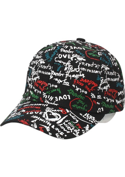 Unisex Graffiti Beyzbol Şapkası, K-Pop Boys Açık Snapback Şapka, Baba Şapkası, Erkekler Kadınlar Için Kamyon Şoförü Şapkası (Yurt Dışından)