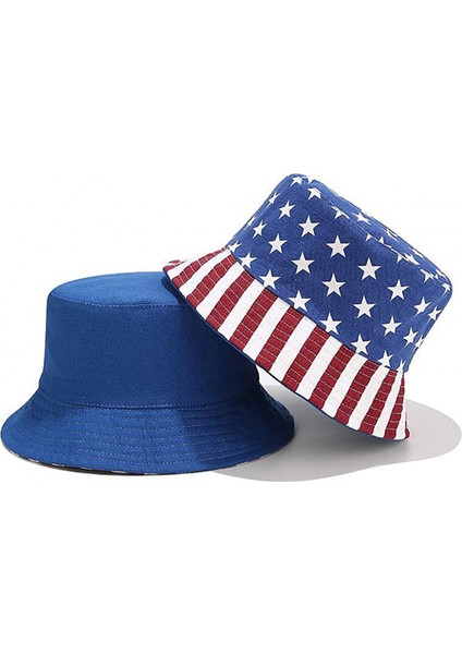 Kadınlar Için Sevimli Kova Şapka Plaj Balıkçı Şapkaları, Çift Taraflı Aşınma, Bayrak (Yurt Dışından) modelleri